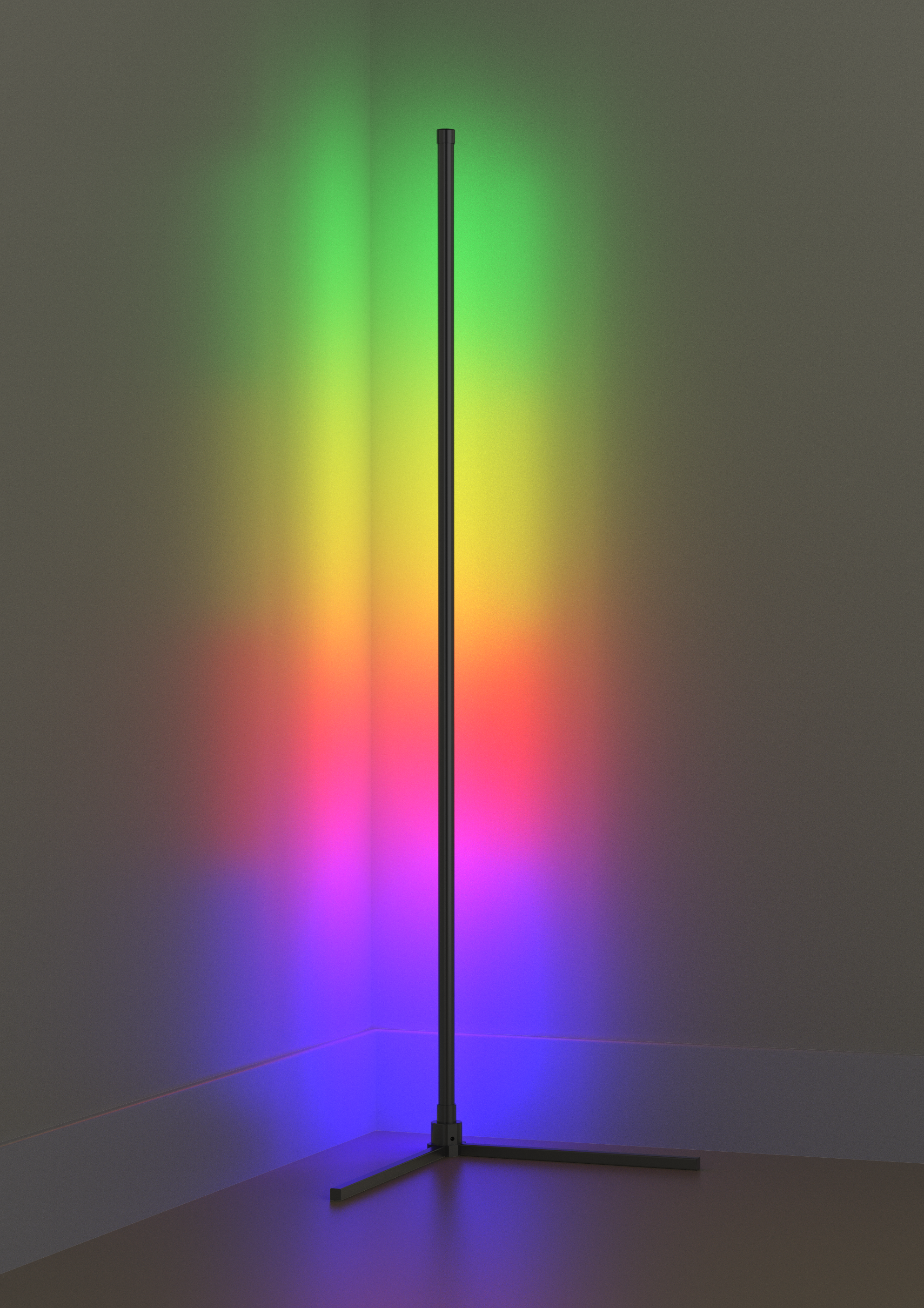 WiFi LED Corner Floor Atmosphere Lamp RGB Digital+White Version